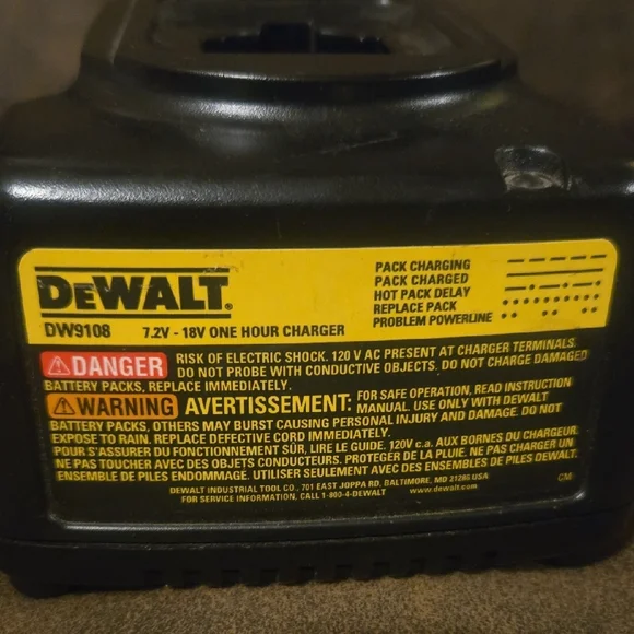 DeWalt Black Power Tool Charger - Picture 4 of 5